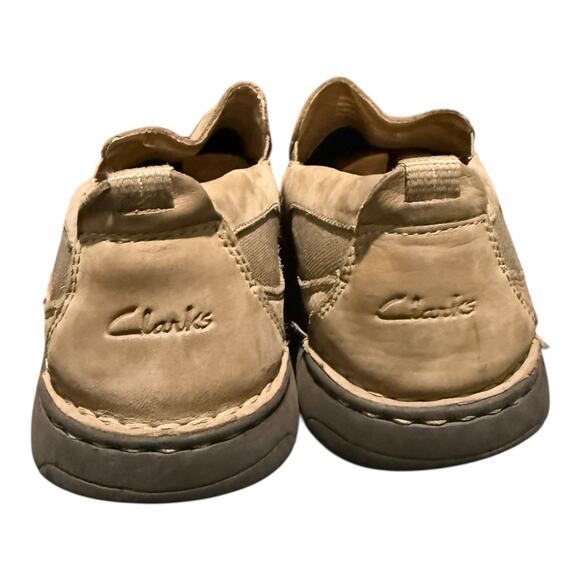 Clarks Men’s Allston Free Tan Nubuck Slip On Size 12 M Extra Light Loafers Shoes main image 10